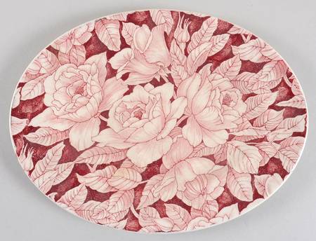 Bermuda Pink 10" Oval Serving Platter