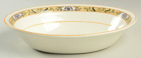 Birdette 9" Oval Vegetable Bowl