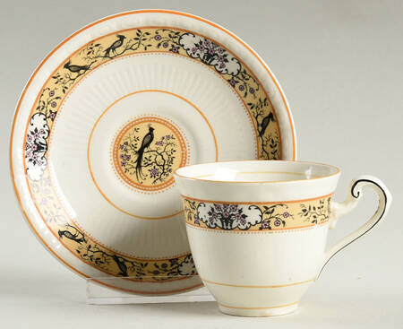 Birdette Footed Demitasse Cup & Saucer Set