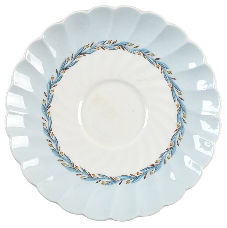 Blue Chelsea Saucer for Flat Cup