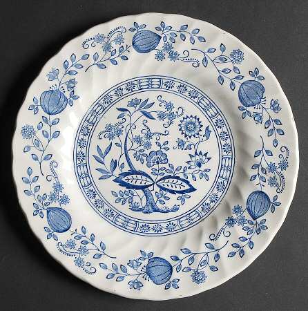Blue Onion Salad Plate