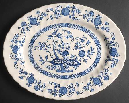 Blue Onion 12" Oval Serving Platter