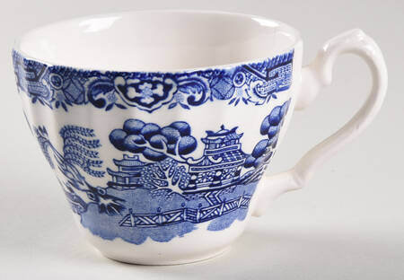 Blue Willow Flat Cup