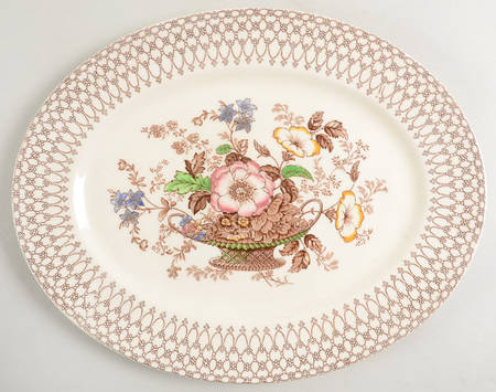 Bonnie Dundee (Brown) 12" Oval Serving Platter
