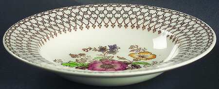 Bonnie Dundee (Brown) Rim Soup Bowl