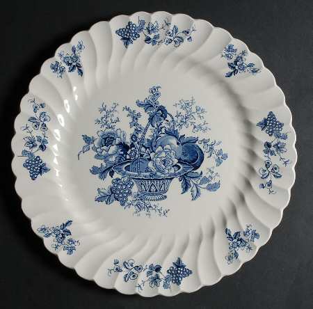 Bountiful Blue 13" Chop Plate (Round Platter)