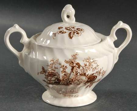 Bountiful Brown Sugar Bowl & Lid