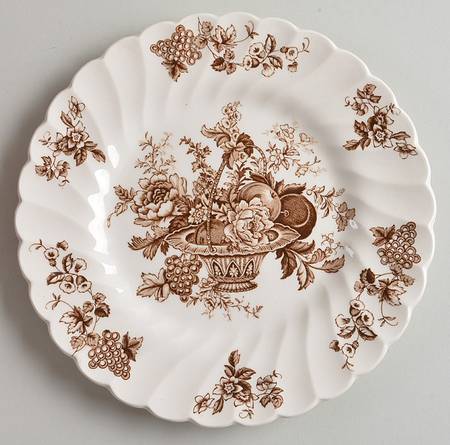 Bountiful Brown Salad Plate