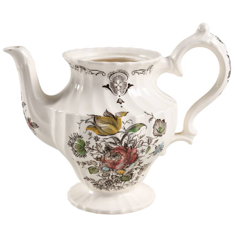 Bouquet (No Trim) Teapot No Lid