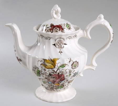 Bouquet (No Trim) Teapot & Lid