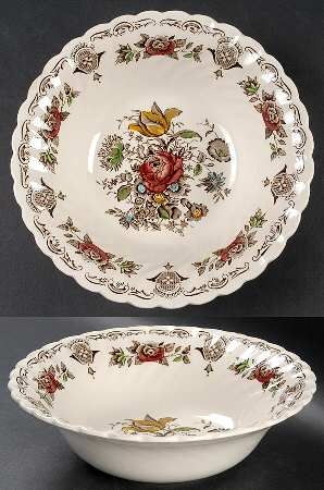 Bouquet (No Trim) 9" Round Vegetable Bowl