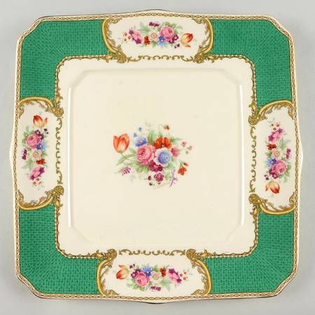 The Bouquet Green 12" Square Serving Platter