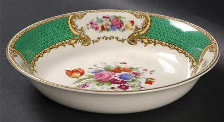 The Bouquet Green Coupe Soup Bowl