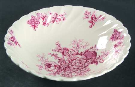 Bountiful Red Coupe Cereal Bowl