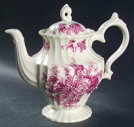 Bountiful Red Teapot & Lid