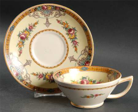 Carlton Footed Cup & Saucer Set