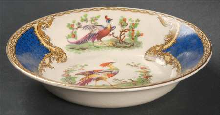 Chelsea Bird Blue Fruit/Dessert (Sauce) Bowl