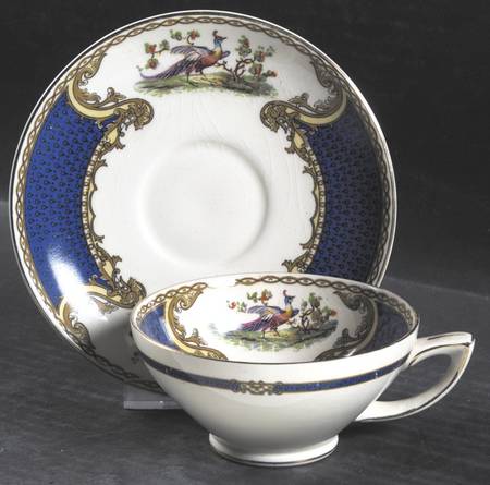 Chelsea Bird Blue Footed Cup & Saucer Set