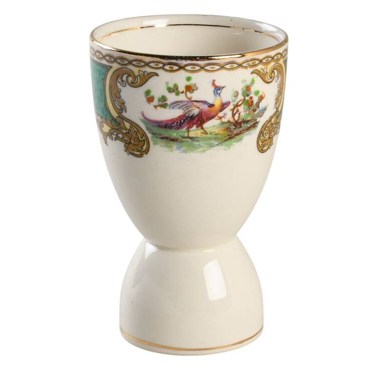 Chelsea Bird Green (Enamel) Double Egg Cup