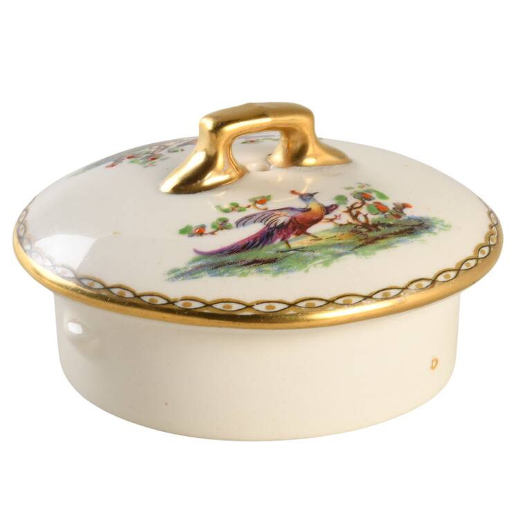 Chelsea Bird Green (Enamel) Lid for Mini Teapot