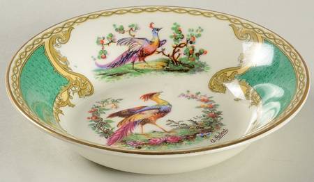 Chelsea Bird Green (No Enamel) Fruit/Dessert (Sauce) Bowl