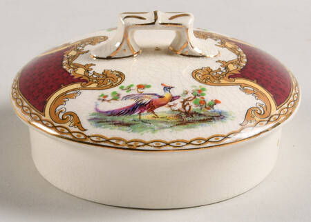Chelsea Bird Red Lid for Teapot