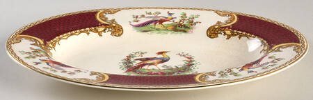 Chelsea Bird Red Relish/Gravy Underplate