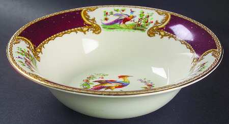 Chelsea Bird Red 8" Round Vegetable Bowl