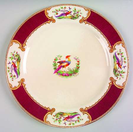 Chelsea Bird Red 13" Chop Plate (Round Platter)