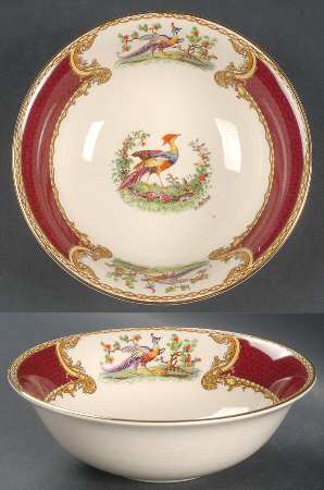 Chelsea Bird Red Coupe Cereal Bowl