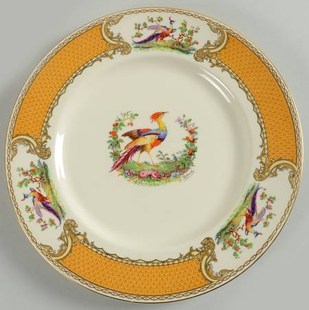 Chelsea Bird Yellow Dinner Plate