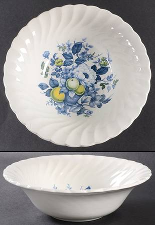 Claremont Blue 8" Round Vegetable Bowl
