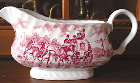 Coaching Days Pink Gravy Boat