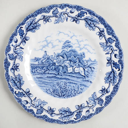 Country Life Blue Bread & Butter Plate