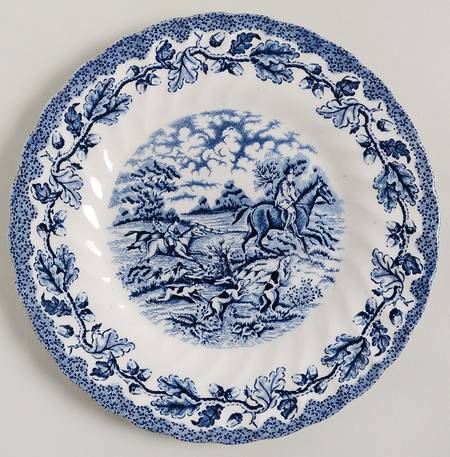 Country Life Blue Bread & Butter Plate