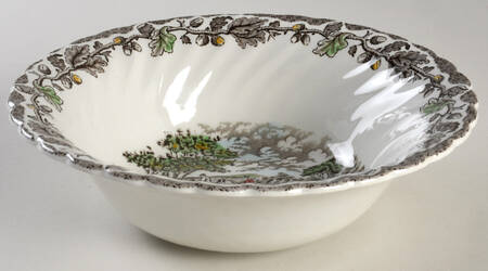 Country Life Brown Multicolor 8" Round Vegetable Bowl by Myott Staffordshire
