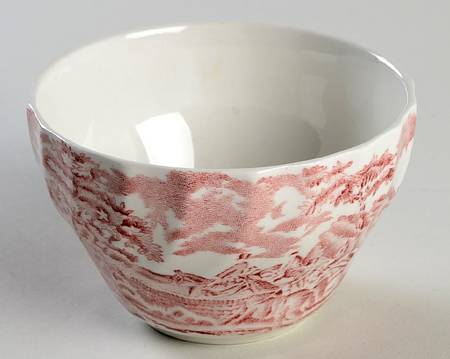 Country Life Pink Open Sugar Bowl