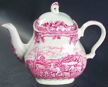 Country Life Pink Teapot & Lid