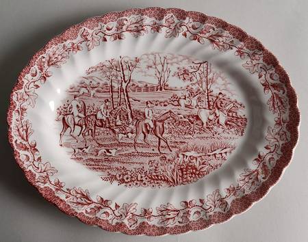 Country Life Pink 11" Oval Serving Platter