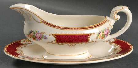 Coronation Rose Gravy Boat & Underplate/Relish