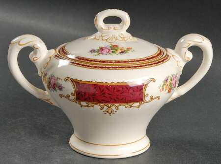 Coronation Rose Sugar Bowl & Lid