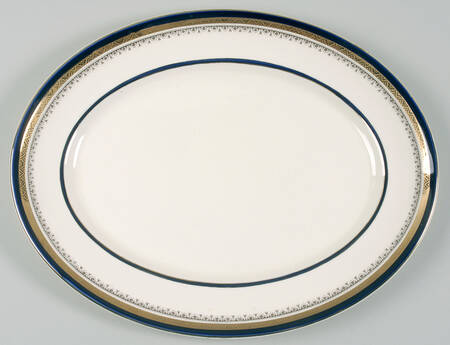 The Crowning Cobalt 14" Oval Serving Platter