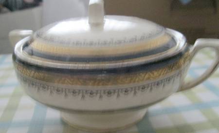 The Crowning Cobalt Round Covered Vegetable