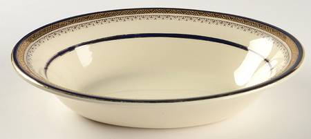 The Crowning Cobalt 8" Oval Vegetable Bowl