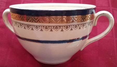 The Crowning Cobalt Flat Bouillon Cup