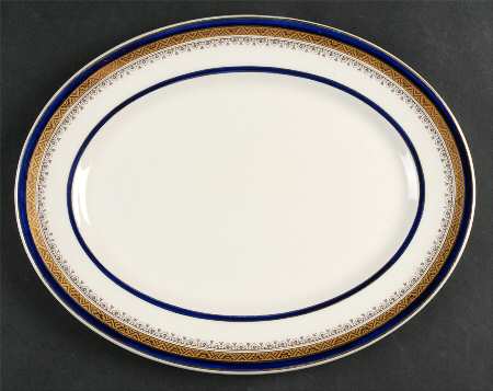 The Crowning Cobalt 12" Oval Serving Platter