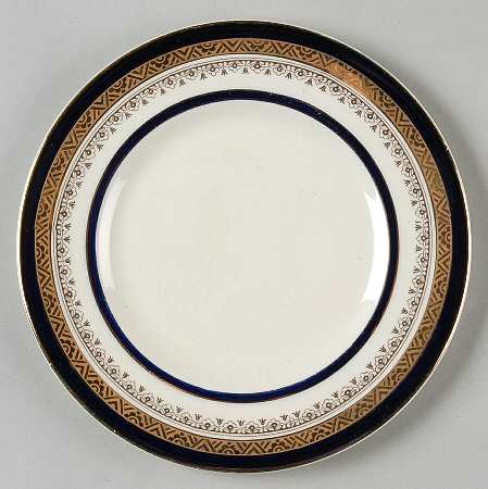 The Crowning Cobalt Bread & Butter Plate by Myott Staffordshire
