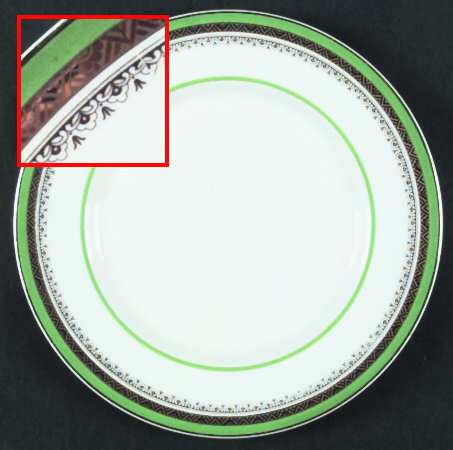 The Crowning Green Dinner Plate