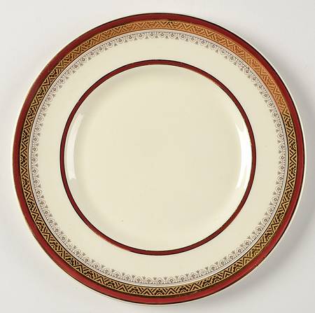 The Crowning Maroon Salad Plate