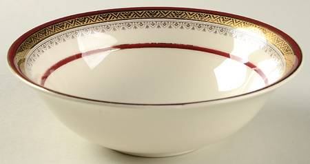The Crowning Maroon Coupe Cereal Bowl